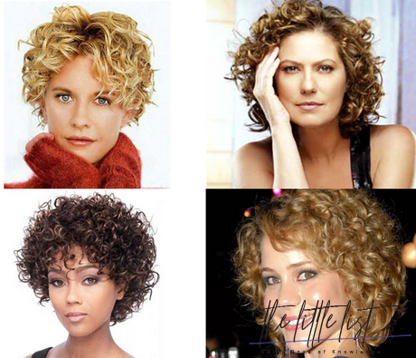 Round face short curly hair cuts