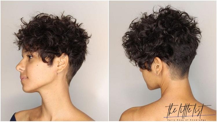 pixie cut with the back of the neck