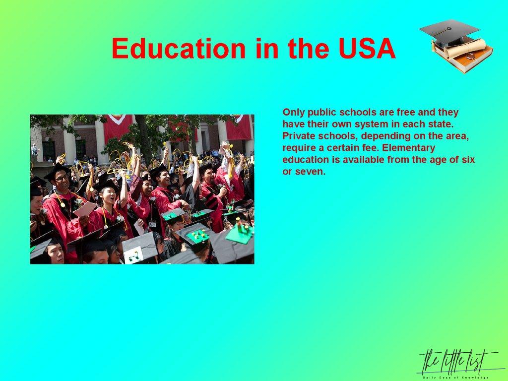Kinds of education. Education USA презентация. Английская школа в США. School Education in the USA. Образование в США на английском языке.