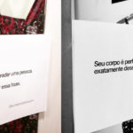 Women paste self-confidence phrases in dressing rooms