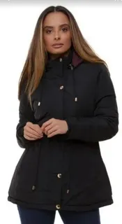 Women's Parka Jacket Double-Sided Cold Coat Blouse Cap
