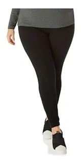Kit 2 Legging Plus Size Suplex Female Thermal Black/Mixed