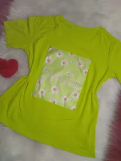 Women's Tshirt Viscolycra Green Tam G 3d Summer Baby Look 
