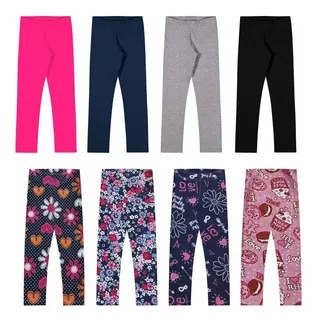 Kit 4 Children's Legging Pants 1 A16 Years Assorted Colors Brás