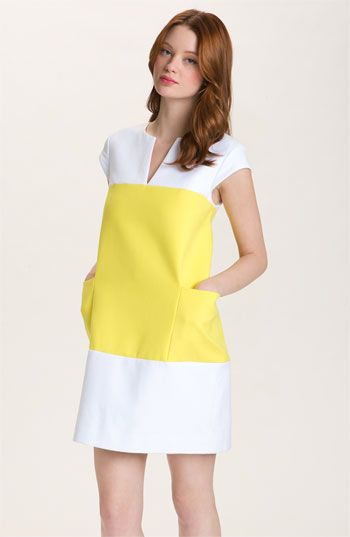 white and yellow dress