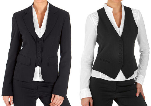 women's social clothes with vest
