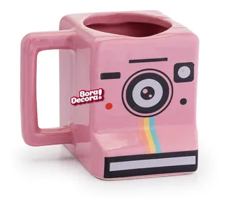 Polaroid Mug Instagram 3d Retro Camera Cube Pink 350 Ml