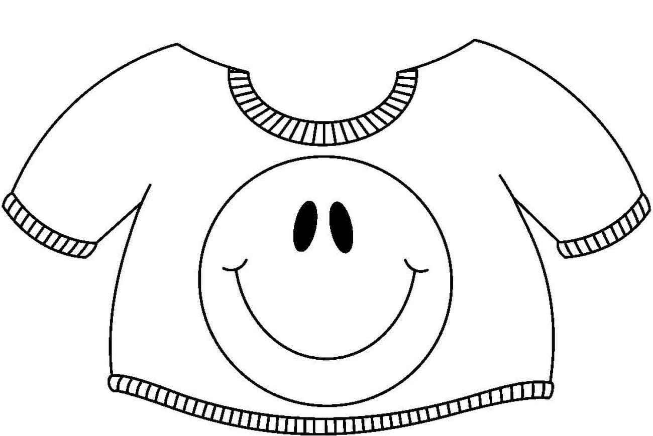 Clothes coloring pages.  Print online 90 Images