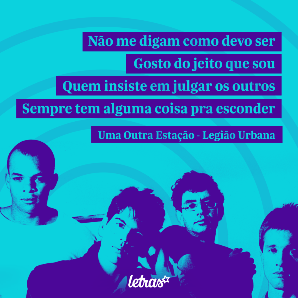 Quote from the song Uma Outra Estação, by Legião Urbana