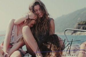 Friend's love.  Show your affection to your friend-sister!