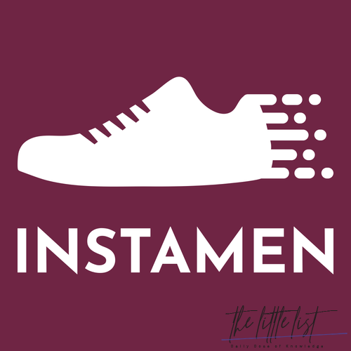 Logo for a men's store called Instamen.