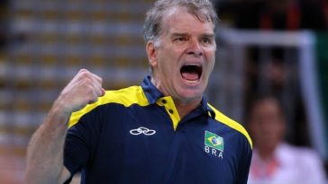Bernardinho coach of the Brazilian volleyball team