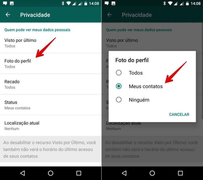 Whatsapp How to Hide Your Profile Picture to Contacts