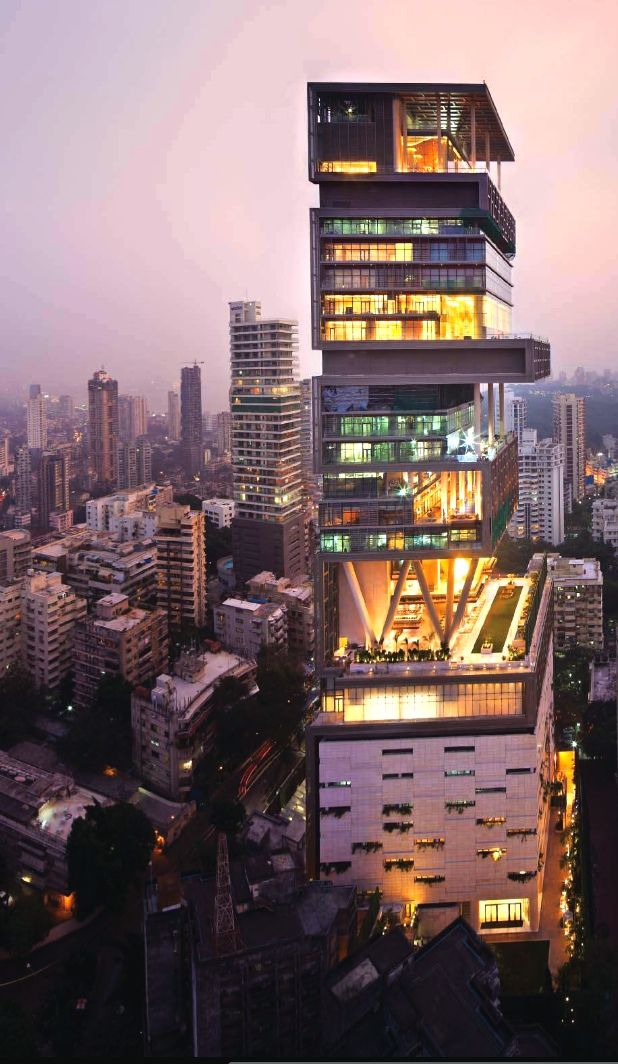Antilia, the most expensive private residence in the world |  Expensive houses, Ambani house, Billion dollar homes