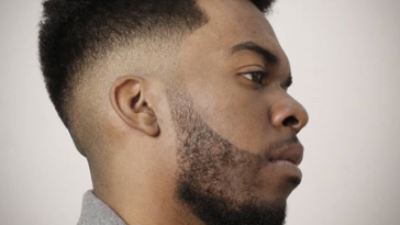 men's curly haircut for round face