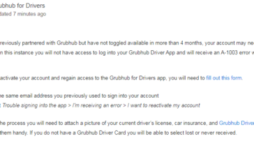 Can Grubhub deactivate your account?