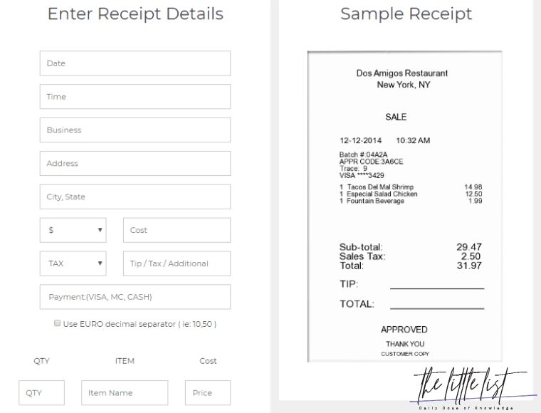 Can you make fake receipts?
