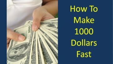 How can I make $1000 instantly?
