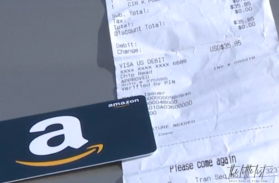 How do I find my Amazon gift card receipt?