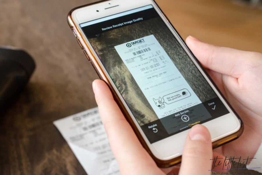 How do you scan receipts for money?