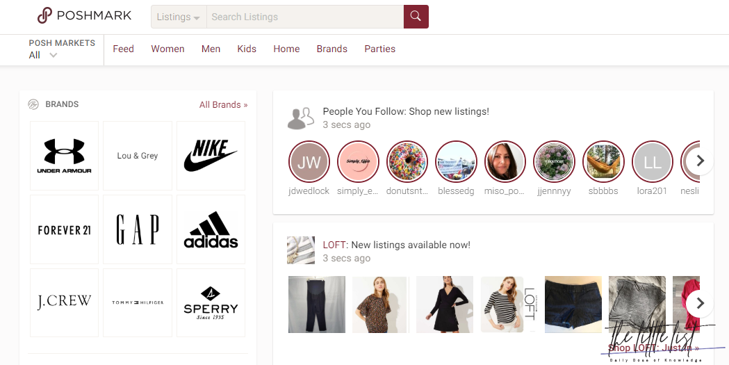 What brands are most popular on Poshmark?