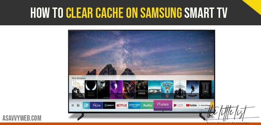 How do I clear the memory on my Samsung Smart TV?
