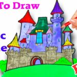 How do you draw a mermaid castle?