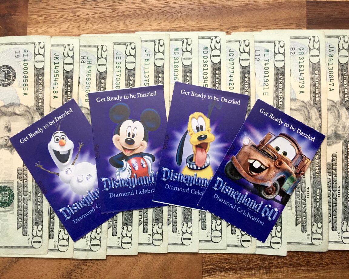 How much is a 1-day pass to Disneyland?